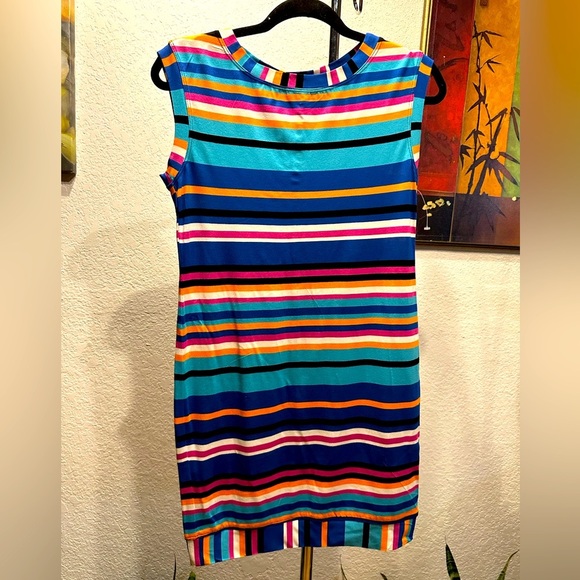 Trina Turk Women's Sleeveless Zinnia Solana Stripe Jersey Dress size S - Picture 2 of 9